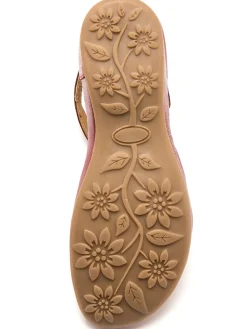 Femme Pédiconfort Sandales cuir ajouré