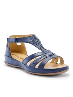 Femme Pédiconfort Sandales cuir ajouré