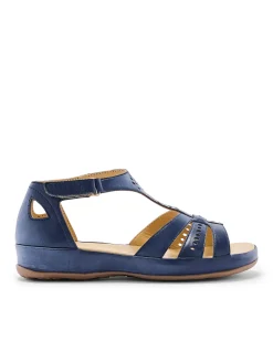 Femme Pédiconfort Sandales cuir ajouré