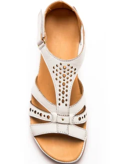 Femme Pédiconfort Sandales cuir ajouré