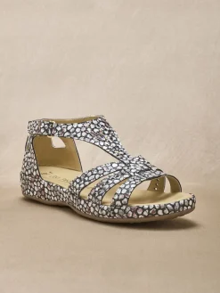 Femme Pédiconfort Sandales cuir ajouré