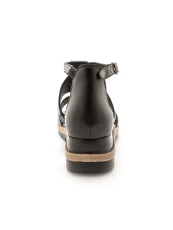 Femme Pédiconfort Sandales cuir motifs ajourés