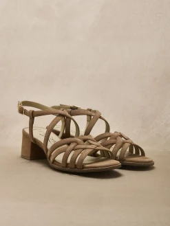 Femme Pédiconfort Sandales cuir velours