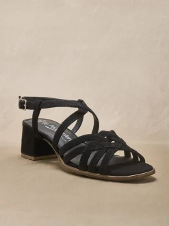 Femme Pédiconfort Sandales cuir velours