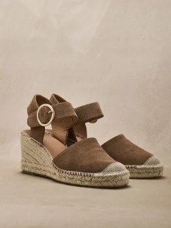 Femme Pédiconfort Sandales cuir velours