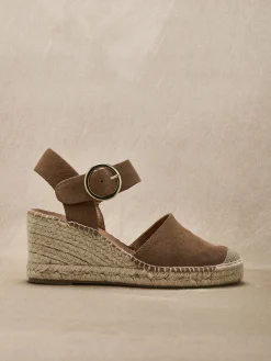 Femme Pédiconfort Sandales cuir velours