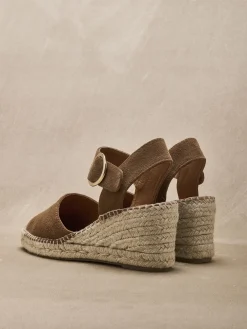 Femme Pédiconfort Sandales cuir velours