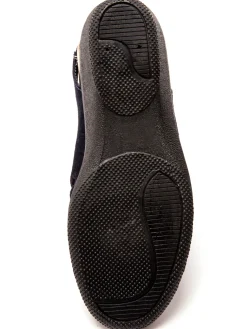 Femme Pédiconfort Sandales cuir velours grande largeur