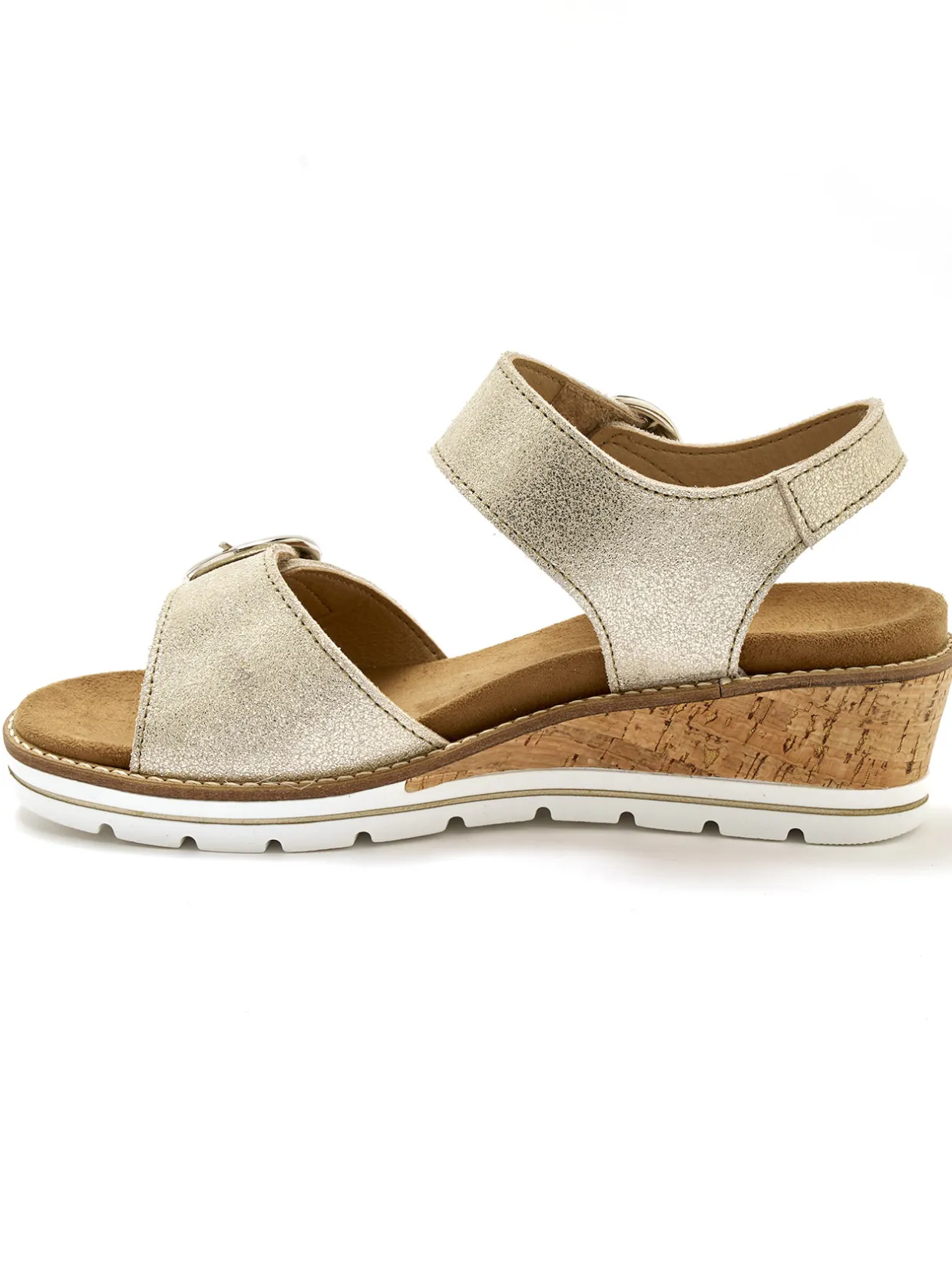 Femme Pédiconfort Sandales double scratch semelle amovible