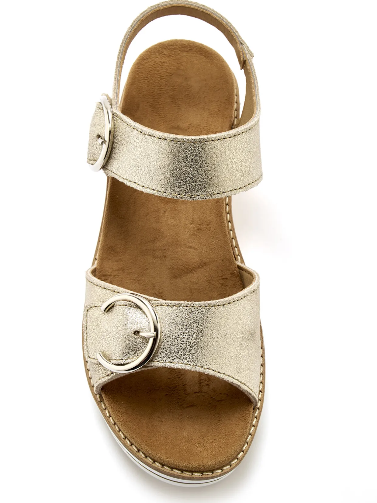 Femme Pédiconfort Sandales double scratch semelle amovible