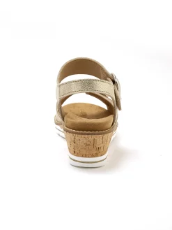 Femme Pédiconfort Sandales double scratch semelle amovible