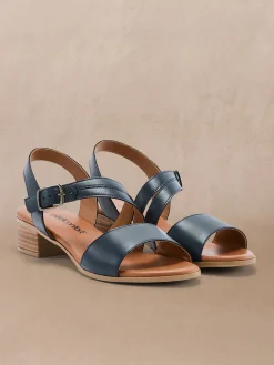 Femme Pédiconfort Sandales en cuir à aérosemelle