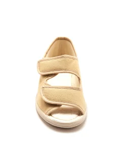 Femme Pédiconfort Sandales en toile à ouverture totale