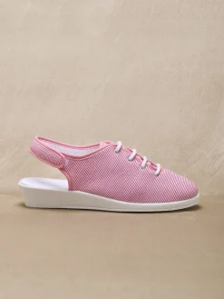 Femme Pédiconfort Sandales en toile ouverture totale