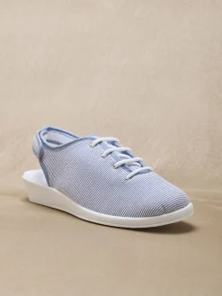 Femme Pédiconfort Sandales en toile ouverture totale