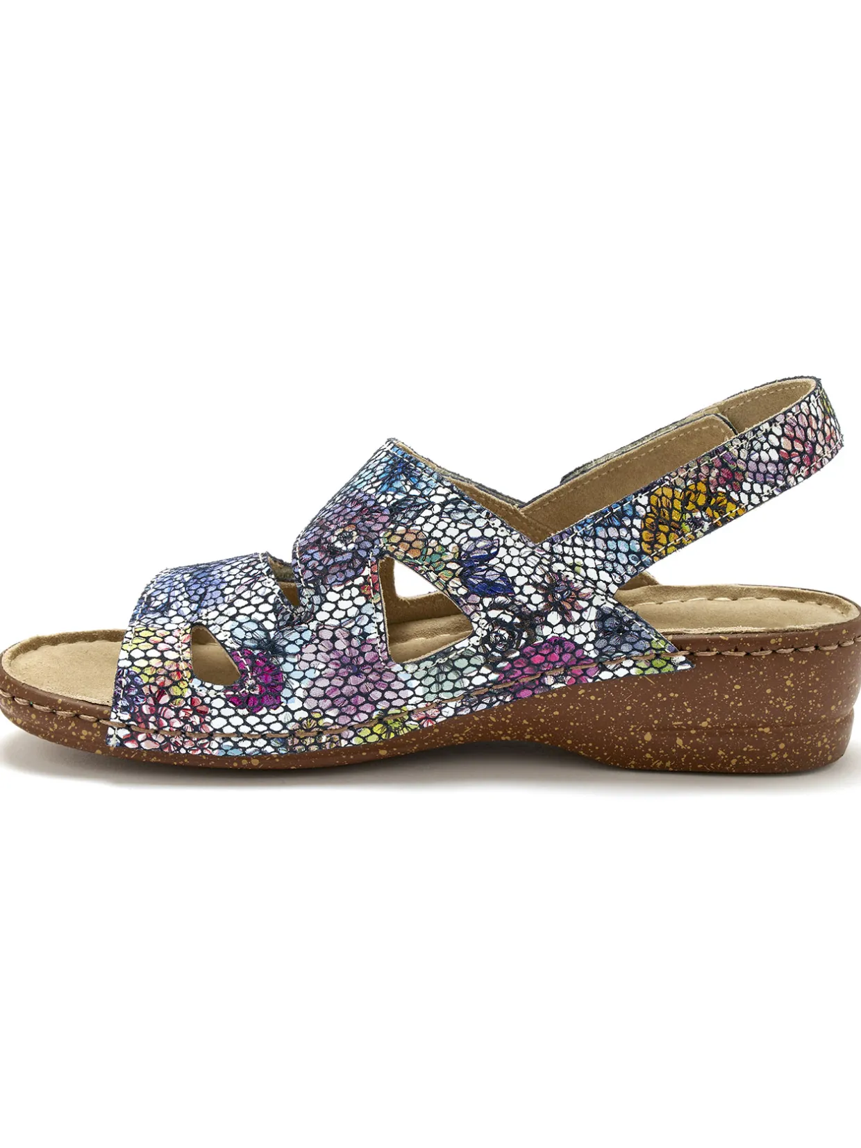 Femme Pédiconfort Sandales extra larges ouverture totale