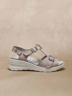 Femme Pédiconfort Sandales extra larges semelle amovible