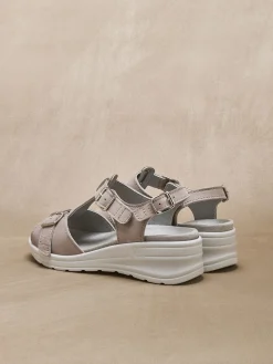 Femme Pédiconfort Sandales extra larges semelle amovible