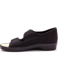 Femme Pédiconfort Sandales grande largeur maille extensibl