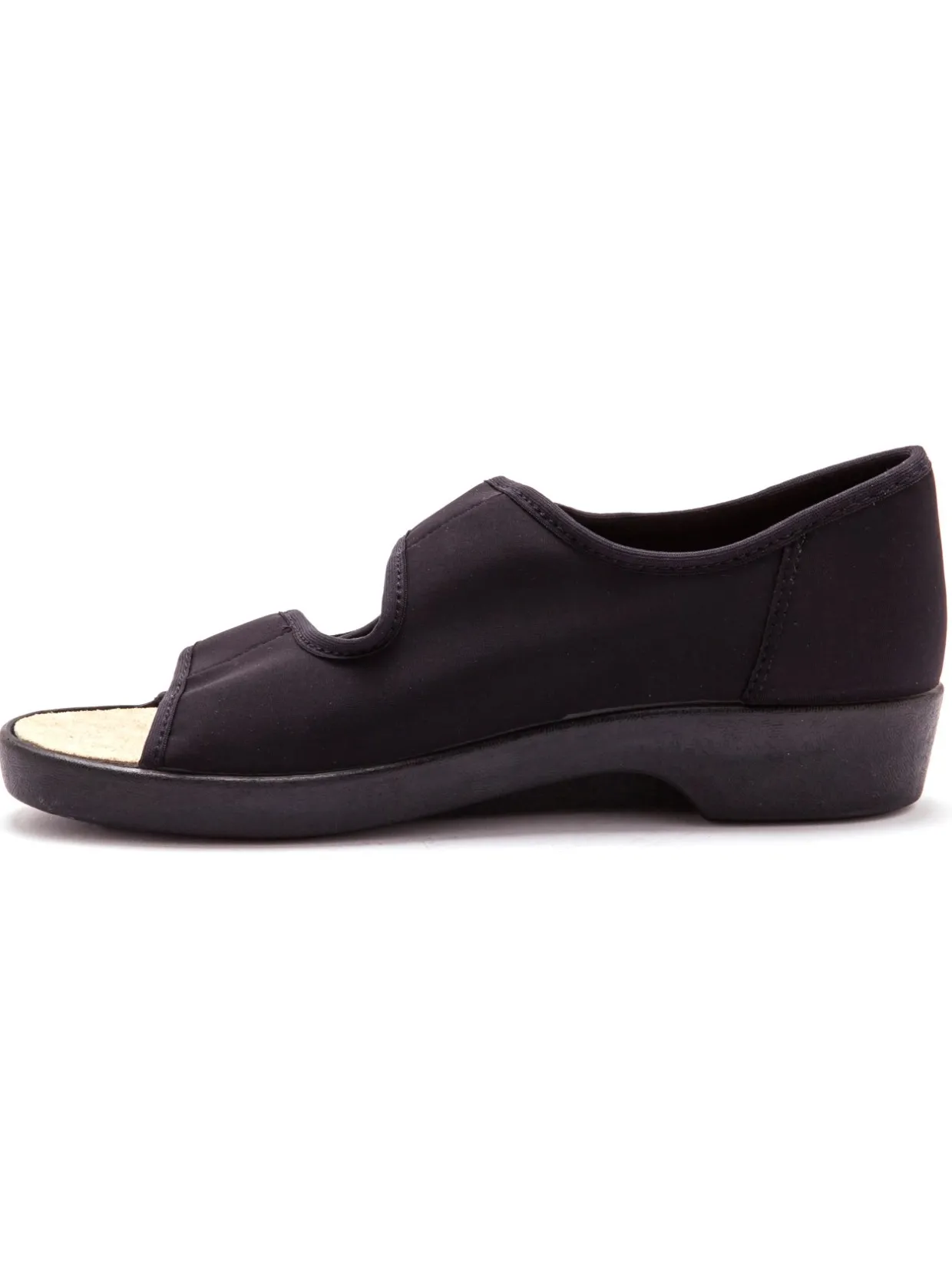 Femme Pédiconfort Sandales grande largeur maille extensibl