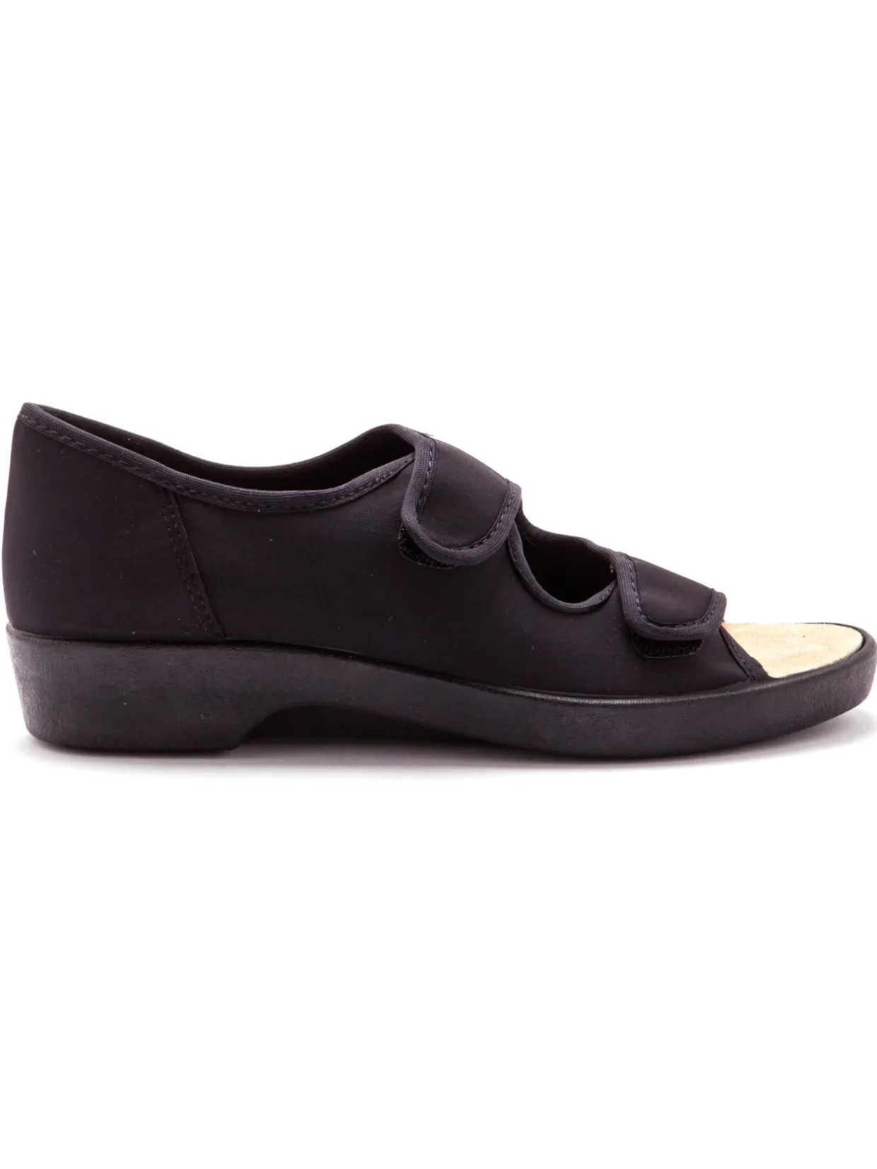 Femme Pédiconfort Sandales grande largeur maille extensibl