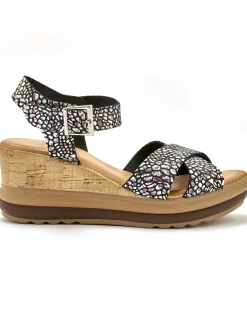 Femme Pédiconfort Sandales hautes compensées