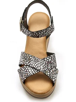 Femme Pédiconfort Sandales hautes compensées