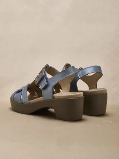 Femme Pédiconfort Sandales hautes scratch boucle fantaisie