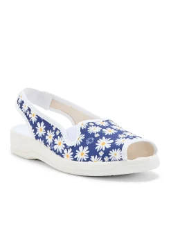 Femme Pédiconfort Sandales élastiquées intérieur éponge