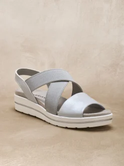 Femme Pédiconfort Sandales élastiquées semelle amovible