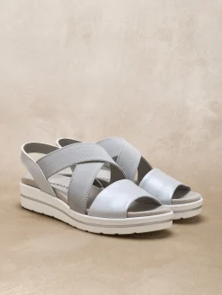 Femme Pédiconfort Sandales élastiquées semelle amovible