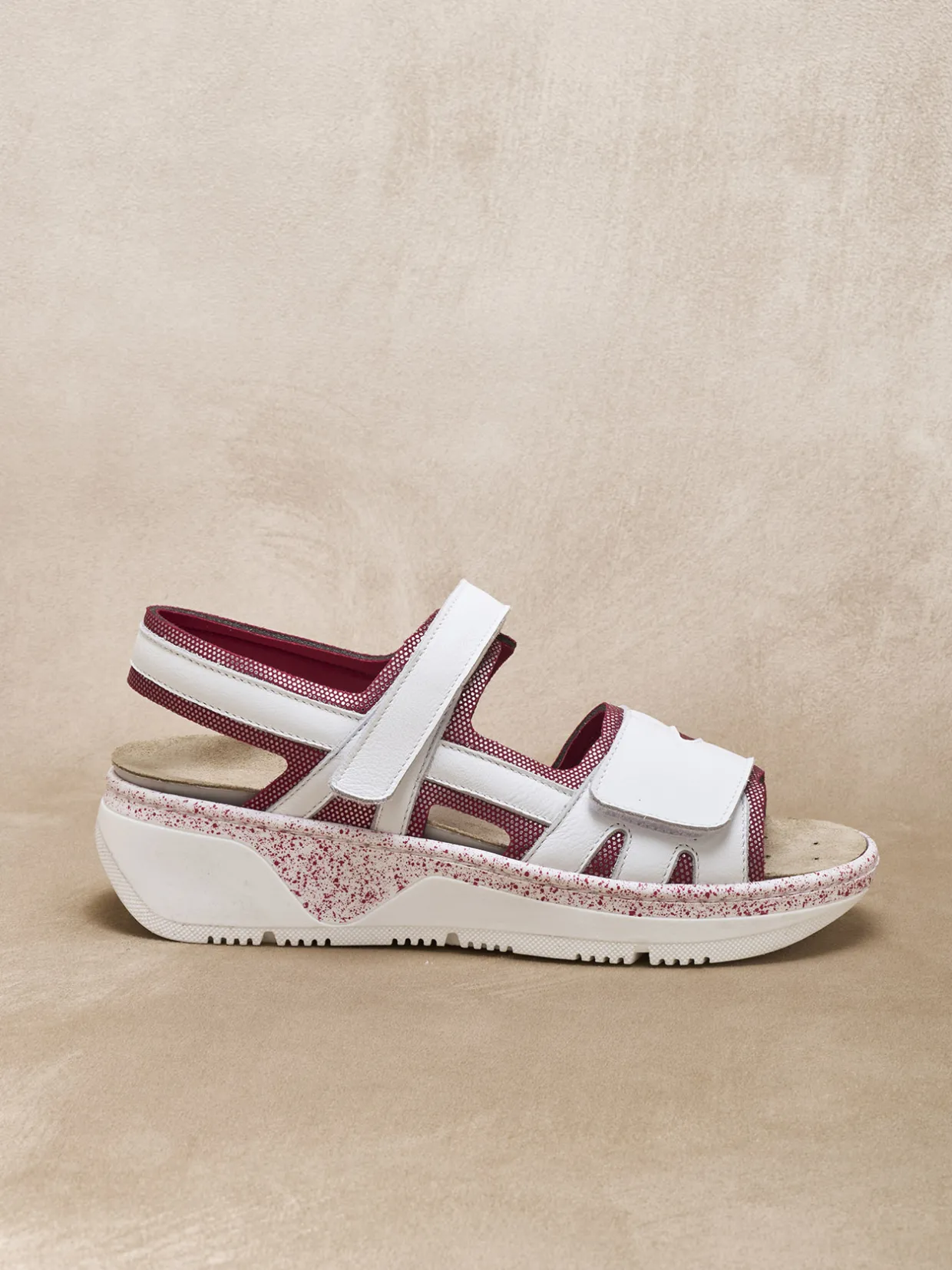 Femme Pédiconfort Sandales ouverture totale par scratchs