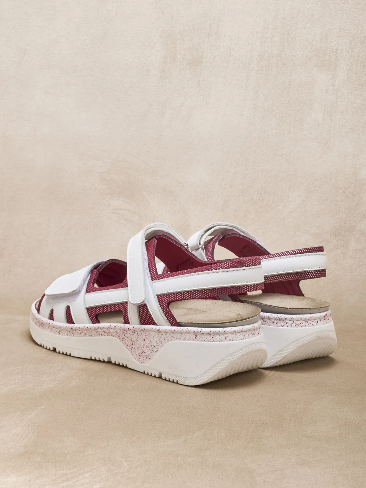 Femme Pédiconfort Sandales ouverture totale par scratchs