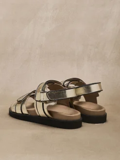 Femme Pédiconfort Sandales ouverture totale par scratchs