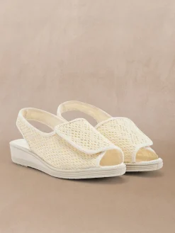 Femme Pédiconfort Sandales pantoufles ouverture totale