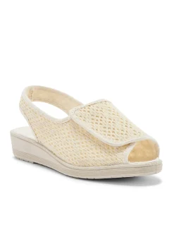 Femme Pédiconfort Sandales pantoufles ouverture totale