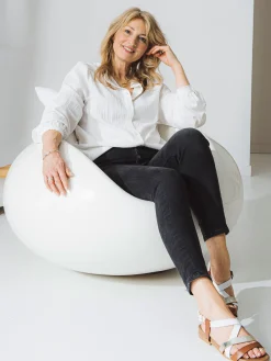 Femme Pédiconfort Sandales plates en cuir