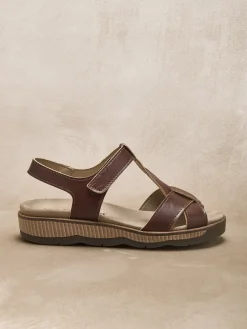 Femme Pédiconfort Sandales scratch à aérosemelle amovible