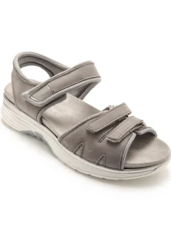 Femme Pédiconfort Sandales spécial marche à scratchs