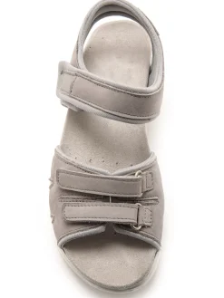 Femme Pédiconfort Sandales spécial marche à scratchs