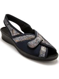 Femme Pédiconfort Sandales textile spécial hallux valgus