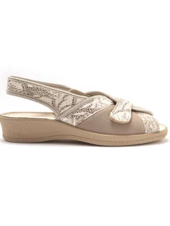 Femme Pédiconfort Sandales textile spécial hallux valgus