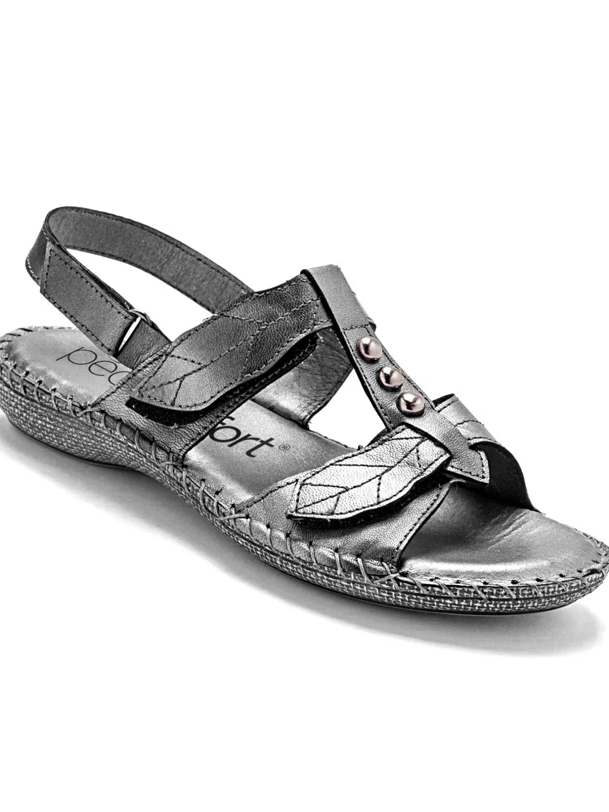 Femme Pédiconfort Sandales ultra souples en cuir