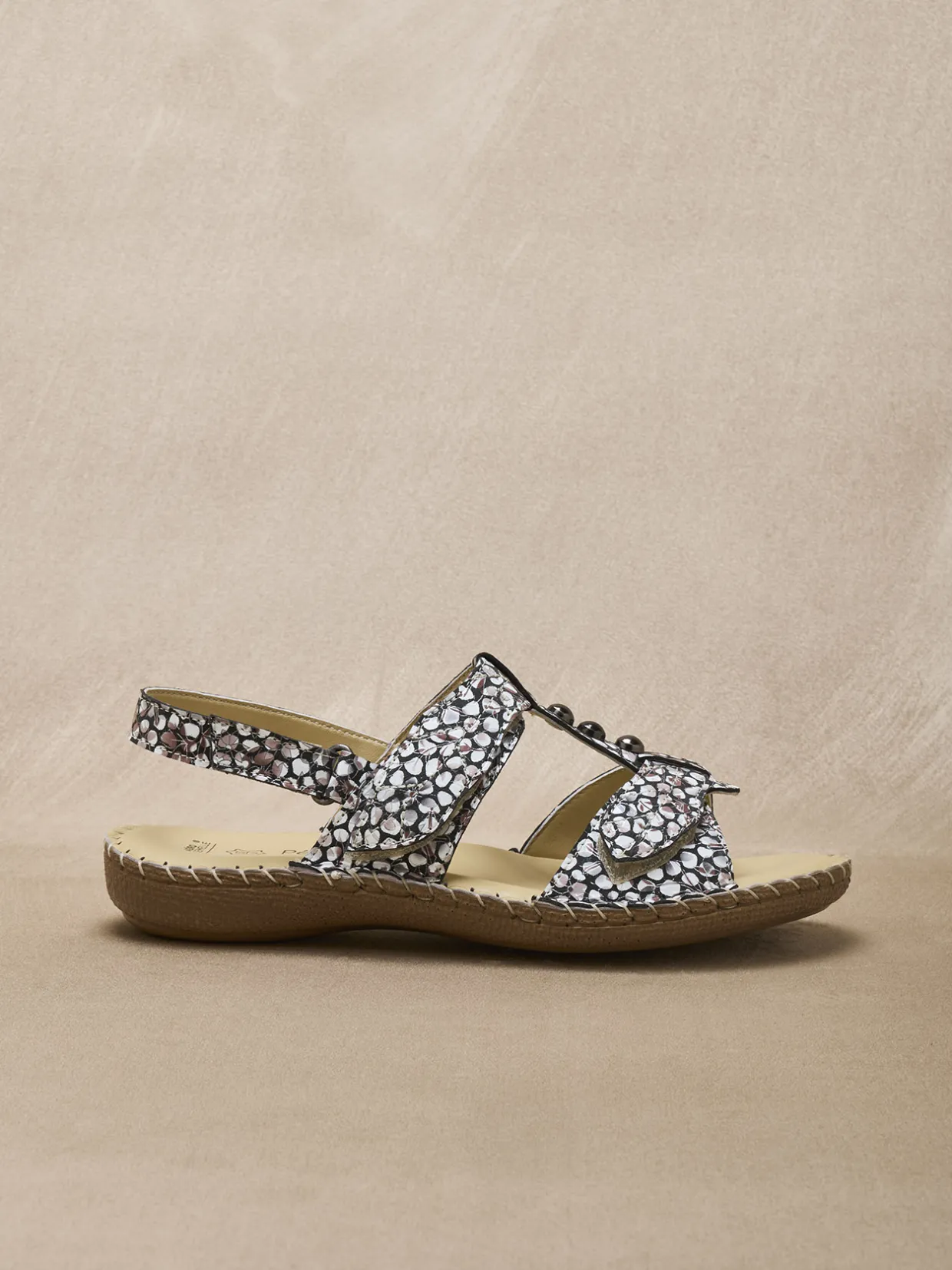 Femme Pédiconfort Sandales ultra souples en cuir