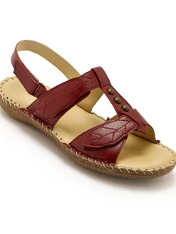 Femme Pédiconfort Sandales ultra souples en cuir