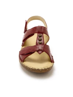 Femme Pédiconfort Sandales ultra souples en cuir