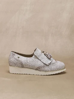 Femme Pédiconfort Sans-gêne à pompons élastiqués côtés