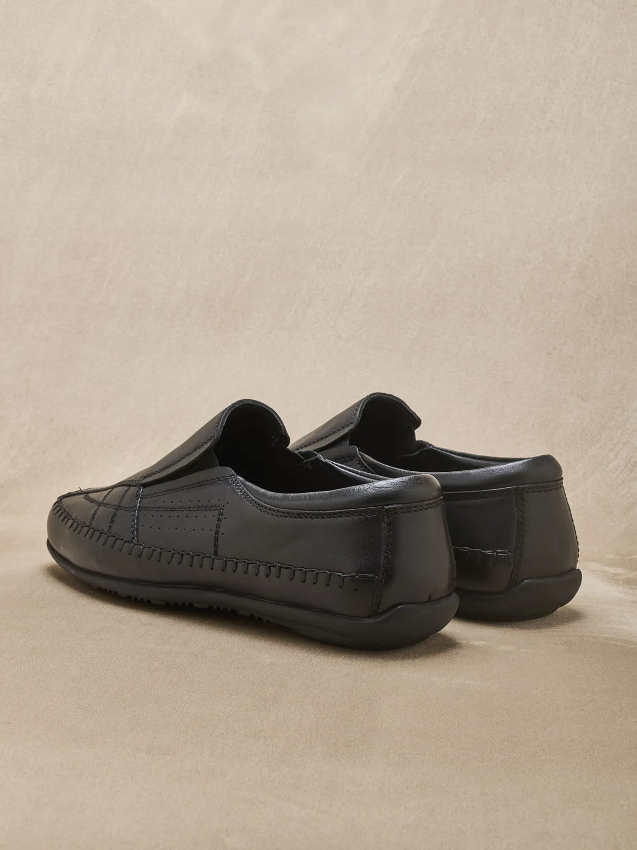 Homme Pédiconfort Sans-gêne cuir élastiqués