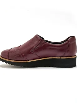 Femme Pédiconfort Sans-gêne cuir zippés et élastiqués