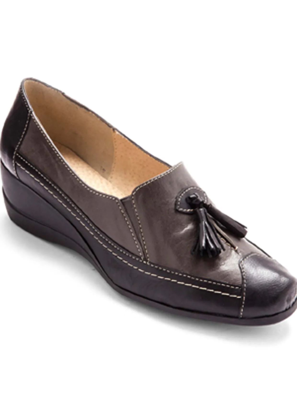 Femme Pédiconfort Sans-gêne en cuir largeur confort